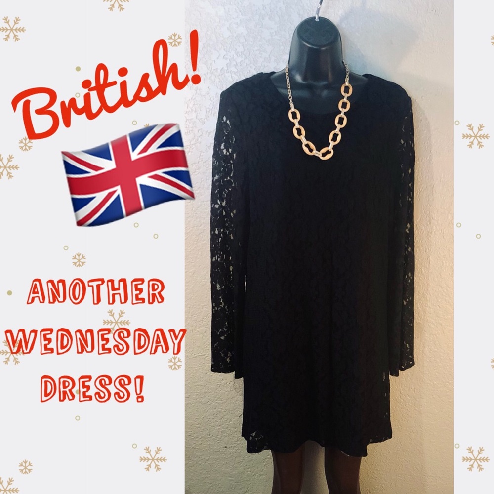 BRITISH!🇬🇧Women’s “Wednesday” Dress From the UK! Divided by H&M Sz 12